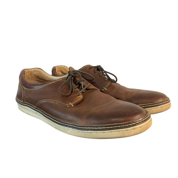 Johnston Murphy Sheepskin Oxford Shoes Mens 10.5 Brown  display picture 1